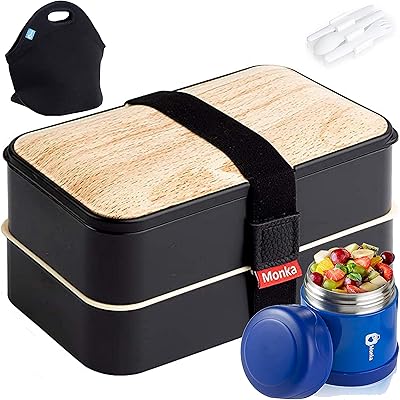 Monka Bento lunch box for adults and children with thermos.. Don’t wait weeks for international shipping. DIAYTAR Nigeria offers local delivery within 5 to 8 days, so you get your items when you actually need them.