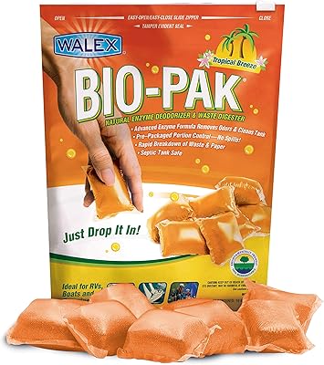 Deodorizing for black bio-pak RV black tank and Digestive natural enzymatic formula, Tropical breeze 10 pieces.. DIAYTAR NIGERIA: Where every Nigerian finds what they need at prices they can afford, delivered promptly.