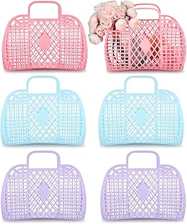 Silkfly 6 Pieces Top Bags Top for Women Wedding Faveurs Wedding Bags Plastic Plastic Jelly Beach Basket For Festival of Middle Wedding Wedding.. Experience the satisfaction of affordable shopping with DIAYTAR NIGERIA's nationwide 5-8 day delivery.