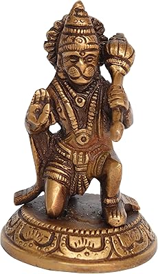 Idol Hanuman Ancient Aakrati ATKRATI with trumpet gallery - Hindu religious dance statue.. Your one-click solution to affordable shopping, DIAYTAR NIGERIA delivers quality products nationwide.