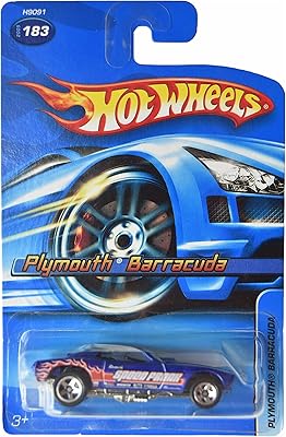 Hotwheels Plymouth Barracuda molded under pressure, blue #183.. DIAYTAR NIGERIA: Where every click leads to affordable purchases delivered promptly to your door.