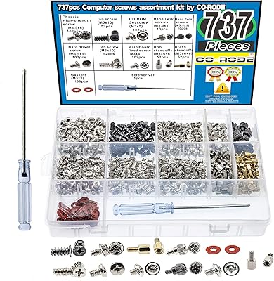 CO-ROD 737 PIP PC PC Positions De Vis Kit Assorted for Hard Drive.. Shop smart, shop DIAYTAR - Nigeria's most affordable e-commerce platform with nationwide delivery.