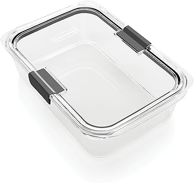 Rubbermaid Brilliance food conservation container, large size, 9.6 cups, transparent 1991158.. Order today, receive this week — shopping with DIAYTAR Nigeria is that simple.