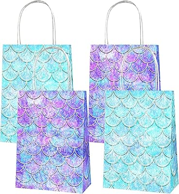 Pack of 12 Team gift bags for birthday party and baby shower (mermaid).. Experience the DIAYTAR difference with our vast product selection and delivery within 5-8 days.