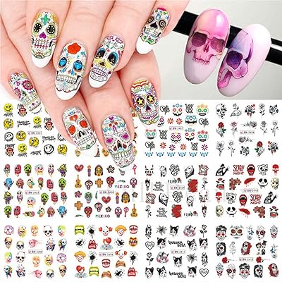 Halloween nail art stickers Halloween nail water stickers nail stickers grimace spurter skull transfer sheets cursors skeleton skeleton witch clown designer nail art supplies for women nail decorations 12 rooms.. DIAYTAR NIGERIA makes online shopping accessible with our budget-friendly prices and reliable shipping.