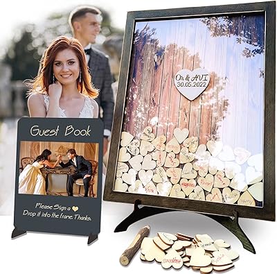 Rustic Country Wedding Wedding Book Rustic Wedding Please sign Funeral Gold Book 120 Coeurs.. DIAYTAR NIGERIA: Where shopping is easy, prices are low, and delivery is just days away.
