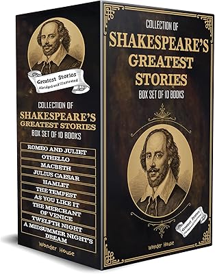 Collection of the biggest stories of Shakespeare (box of 10 pounds) for children.. DIAYTAR NIGERIA: Your gateway to affordable online retail with reliable delivery within the week.
