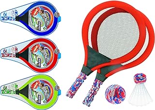 Ja -RU set of badminton snowshoes with 2 snowshoes, beach ball and matching birds of matching colors - Light tennis racket for outdoor games Beach play set 5135 3 racket games.. DIAYTAR NIGERIA: Bringing affordable shopping solutions with a diverse product catalog delivered nationwide.