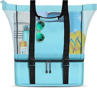 Mixdi meter beach bag with isolated cooler - Large high -sustainable high capacity zipper for women.. DIAYTAR NIGERIA connects you with endless possibilities through our affordable e-commerce platform.