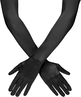 Long opera gloves from the 1920s, long conventional satin gloves, elbow length, for women, adult size (black b).. Nigeria's most diverse e-commerce platform delivers quality and affordability to your doorstep in 5-8 days.
