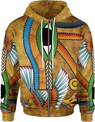 Completely zipped hooded sweatshirt, fleece in fleece with self-knowledge of the gods of Egyptian hieroglyphs, light sweatshirt, hooded sweater, unisex jacket.. DIAYTAR NIGERIA transforms dreams into deliveries with our affordable prices and 5-8 day shipping.