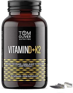 Tom Oliver Nutrition - Vitamin DK2 (60 tablets) - Suitable for vegetarians - a daily formula (1).. From checkout to your doorstep in less than a week — DIAYTAR Nigeria.