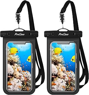 Waterproof box Procase for mobile phone, universal waterproof bag for iPhone 13 12 11 pro max, black.. Experience the DIAYTAR difference with our vast product selection and delivery within 5-8 days.