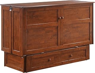 Murphy wardrobe bed with Night & Day Furniture mattress, cherry color, queen size.. Shop electronics, clothes, and everything in between on DIAYTAR Nigeria.