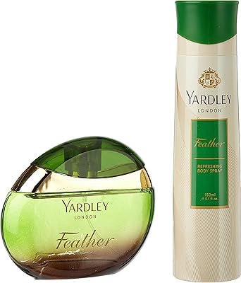 Yardley London feather london perfume gift box for sophisticated women, lilac fragrance, white lily, pink and violet perfume, 100 ml perfume + body spray 150 ml.. Nigeria's most diverse e-commerce platform delivers quality and affordability to your doorstep in 5-8 days.