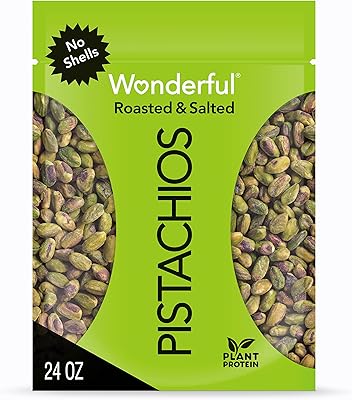 Wonderful pistachios, without shell, grilled and salted, 24 oz closed bag.. Shop smart with DIAYTAR NIGERIA, offering a vast product range delivered to your doorstep within a week.