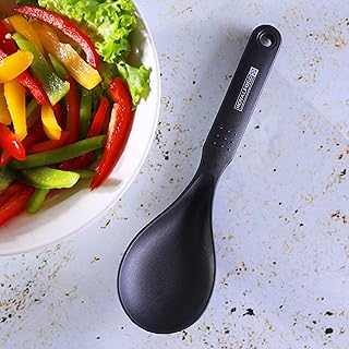 Kitchen and Royalford Nylon kitchen spoon with flexible handle - dishes/dishes - dishwasher, very elegant design with long handle.. Shop confidently on DIAYTAR Nigeria — everything you need, delivered quickly.