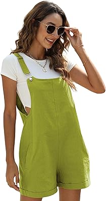 Short flax overalls Aichisi for women, casual summer shorts with pockets.. Looking for great deals without compromising on quality? DIAYTAR Nigeria brings you thousands of top products at affordable rates, delivered straight to your doorstep.
