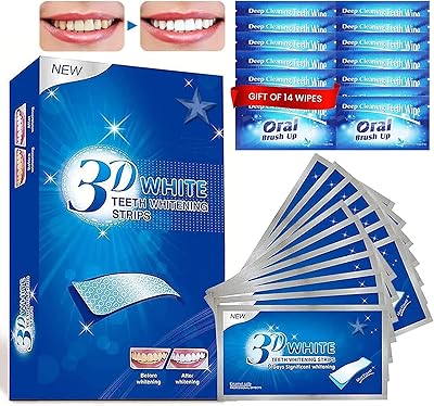 28 3D whitening strips without peroxide with wipes for instantaneous results of laundry of the teeth without danger for enamel to eliminate tenacious spots of coffee, tea, soda and more safe ingredients easy application.. Discover the perfect balance of price and convenience with DIAYTAR NIGERIA's nationwide e-commerce platform.