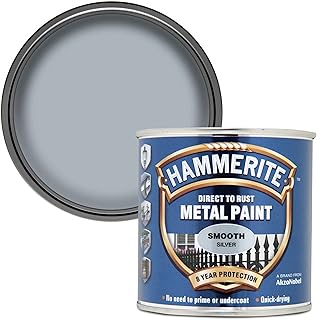 Metallic paint Hammerite Direct to Rust - Soft silver finish, 250 ml.. Shop with purpose at DIAYTAR NIGERIA and receive your purchases at unbeatable prices within the week.