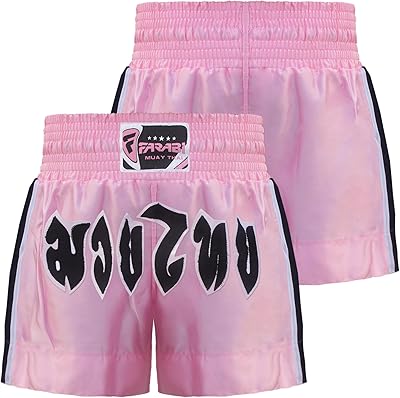 Farabi Sports Muay Thai Pink boxing shorts.. From phone accessories to home decor — DIAYTAR Nigeria ships it fast.