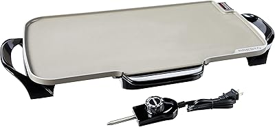 Electric grill in Presto 22 inch ceramic 07062 with removable handles, black, one size.. Be part of Nigeria’s most trusted online shopping experience — DIAYTAR Nigeria.