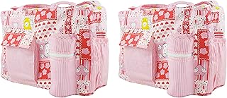Multifunction bag Multifunction Ole Baby Big Fabric Smart Organizer (pink, teddy bear and rabbit) Package of 2.. DIAYTAR NIGERIA: Where shopping is easy, prices are low, and delivery is just days away.