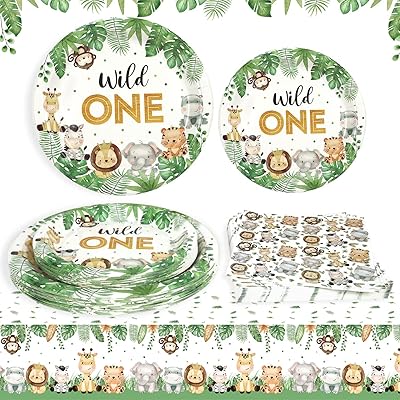 Set of trays Hippoland Wild One birthday decorations with table linen for 25.. Be part of Nigeria’s most trusted online shopping experience — DIAYTAR Nigeria.