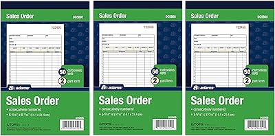Adam command book, package of 2, autocopiant, white/cannery, 5-9/16 x 8-7/16 ", 50 games per notebook (DC5805) (pack of 3).. From big brands to everyday basics — DIAYTAR Nigeria has you covered.
