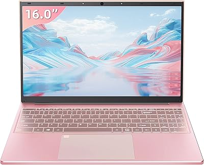 【WIN 11 PRO/Office 2019】 IPS FHD screen (1920 x 1200) for 16 -inch laptop with narrow edges, Celeron N5105 high performance processor, 16 GB of RAM, 256 GB of SSD, with full backlit KO full size, Rose gold (16g +256g SSD).. Great products, lower prices, fast delivery — DIAYTAR Nigeria has it all.