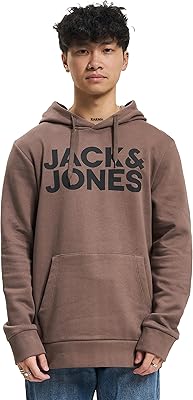 Hoodie bearing the main logo of the men's brand of Jack & Jones, model 12152840, Noos.. From fashion to electronics, DIAYTAR Nigeria brings it all to your doorstep — fast, easy, and affordable.