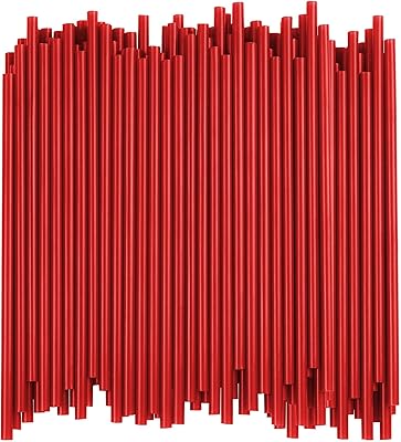 Disposable straws - length 19 cm - Standard size (red 500).. DIAYTAR Nigeria — the online store where variety meets value.