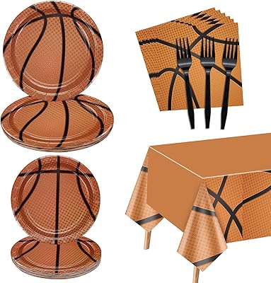 Set of basketball tableware 81 pieces basketball party plates tableware Napkin Birthday decorations for teenagers.. DIAYTAR NIGERIA delivers on our promise of extensive selection and budget-friendly nationwide shipping.