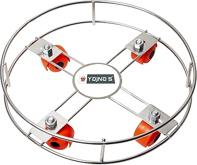 Cart on fuel rollers in yajnas stainless steel with wheels (silver) | Cart on fuel rollers with 4 wheels (1 package).. Experience shopping without compromise at DIAYTAR NIGERIA, with vast selection and quick delivery.