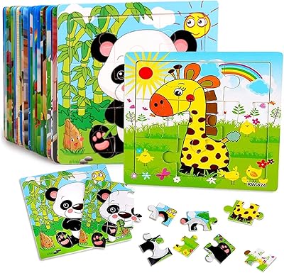 Anna puzzle for children aged 2 to 5, pack of 12 preschool puzzles, educational learning puzzle, set of toys for toddlers, party gifts for girls and boys, portable travel puzzle.. DIAYTAR NIGERIA: Your affordable shopping destination with thousands of products delivered in days.