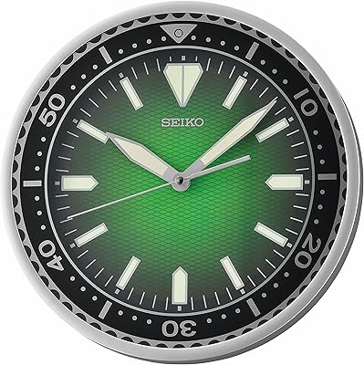 Seiko dial wall clock with heritage design, 12 inch size, green color.. Shop smarter with Nigeria's premier e-commerce platform, featuring affordable products delivered nationwide.