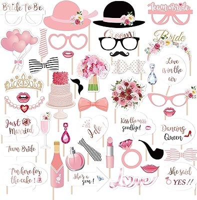 Photo cabin accessories for young girls funeral (44 pieces), pink gold photo cabin with stick for young girl's burial, wedding gift accessories.. DIAYTAR Nigeria: Discover more, spend less, and enjoy delivery within 5–8 days.