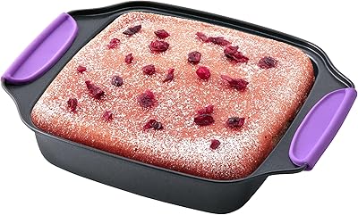 Amazing Abby - Chef Stacy - 8 "X 8" Square Square Cake Cake with Silicone Handwriters Resistant BPA -free heat, Baked Cooking Utensils, Carbon steel mold for oven oven.. DIAYTAR NIGERIA: Where affordability and variety meet with convenient delivery within 8 days.