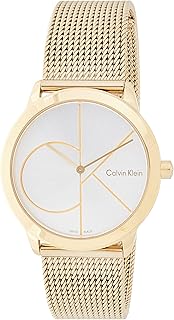 Quartz watch for woman Calvin Klein, analog display and stainless steel bracelet k3m22526, gold, bracelet.. DIAYTAR NIGERIA: Where quality meets affordability, with thousands of products delivered in less than 8 days.
