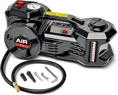 PowerBuildt Electric Tire Inflator 2 in 1 12 V and CIC for repair.. With DIAYTAR Nigeria, everything is within reach — and within budget.