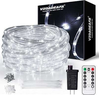 LIG LID LED LED Waterproof IP67 33 feet, 8 modes with Variable Intensity Timer at a distance 24 V, LED light strip thick for exterior fence terrace, white.. Experience the ease of digital shopping with DIAYTAR NIGERIA's affordable and diverse marketplace.