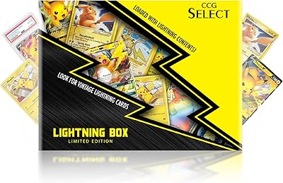 CCG Lightning Pikachu Select Box with 3 boosters, ultra rare and more! Compatible with Pokémon cards.. DIAYTAR Nigeria is your reliable online shopping destination offering an extensive range of products across all categories. Enjoy fast nationwide delivery in just 5 to 8 days and some of the lowest prices in the market.