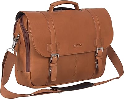 Laptop cover 15.6 "in Colombian leather full flower Kenneth Cole Reaction Show Business, Cognac.. DIAYTAR NIGERIA puts thousands of products at your fingertips with affordable prices and delivery within a week.