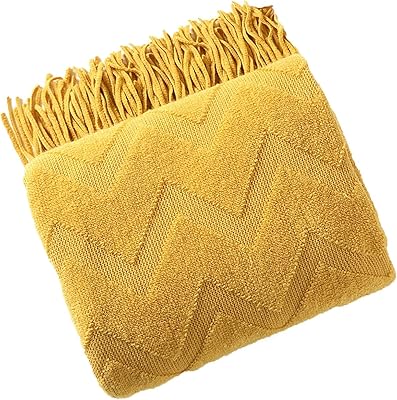 JD ZHL Tricoted pompom sofa cover, soft and comfortable decorative sofa blanket, anti-boulochable bed cover, for sofa, bed and interior decoration (color: yellow, size: 127 x 152 cm).. DIAYTAR NIGERIA: Where shopping is easy, prices are low, and delivery is just days away.