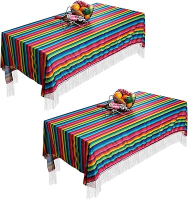 2 pieces Mexican table tablecloth Mexican table runner Serape table table table for Mexican wedding party decorations Diy Mexican Fiesta Festival, 79 x 55 inches.. Experience budget-friendly shopping at DIAYTAR NIGERIA, Nigeria's premier online marketplace with quick delivery.