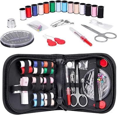 Sewing kit, 70 pieces of needles and wires, sewing accessories with sewing, wire and measuring ribbon, mini portable sewing kit for beginners at home and in case of emergency travel.. DIAYTAR NIGERIA: Your one-stop e-commerce destination with affordable prices and nationwide delivery in 5-8 days.