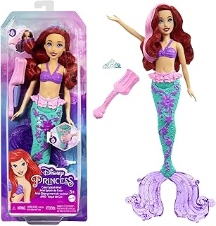 Disney Ariel mermaid doll with hair and tail in changing colors, colorful aquatic toy inspired by Disney film - HLW00.. DIAYTAR NIGERIA bridges the gap between desire and affordability with nationwide delivery in under 8 days.