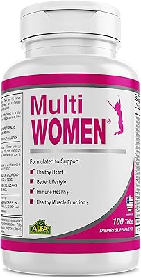 Alfa Vitamins Multi Women 100 tablets - Food supplement - Vitamins and minerals - Herbs.. DIAYTAR NIGERIA: The marketplace that brings affordable products to every Nigerian home in under 8 days.