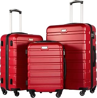 Cool Life Lot of 3 light luggage on wheels with TSA lock, red, travel bag, luggage and tote bags.. Get more for less on DIAYTAR Nigeria — Nigeria’s favorite e-commerce platform.