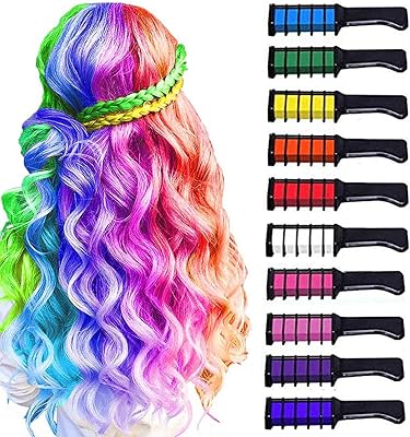 Set of chalk comb for Castowave hair, temporary dyeing, lively lively color, birthday gift for women girls children, 10 colors.. DIAYTAR NIGERIA: Your partner in affordable online shopping with dependable delivery within 8 days.